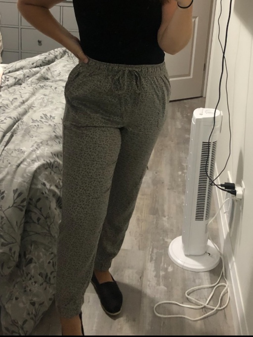 Nicole Miller Animal Print Joggers